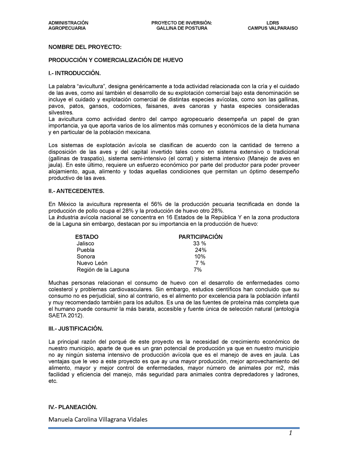 Proyecto Gallina DE Postura - ADMINISTRACIÓN AGROPECUARIA PROYECTO DE  INVERSIÓN: GALLINA DE POSTURA - Studocu