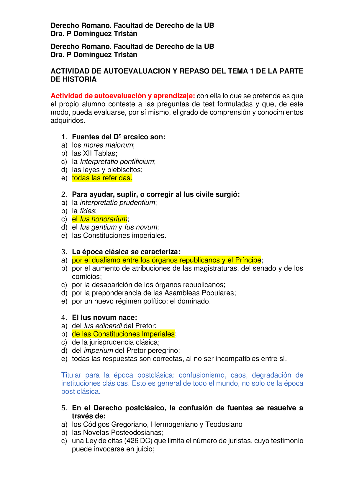 TEST Y Actividades - Dra. P Domínguez Tristán - Dra. P Domínguez ...