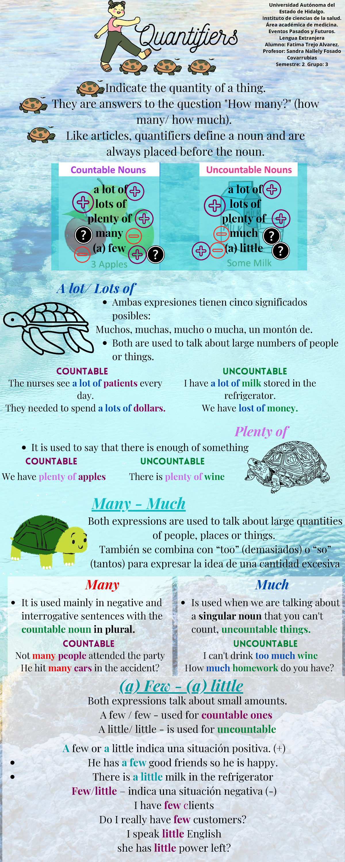 Task 2 Quantifiers FTA - organizador gráfico de la materia de ingles ...