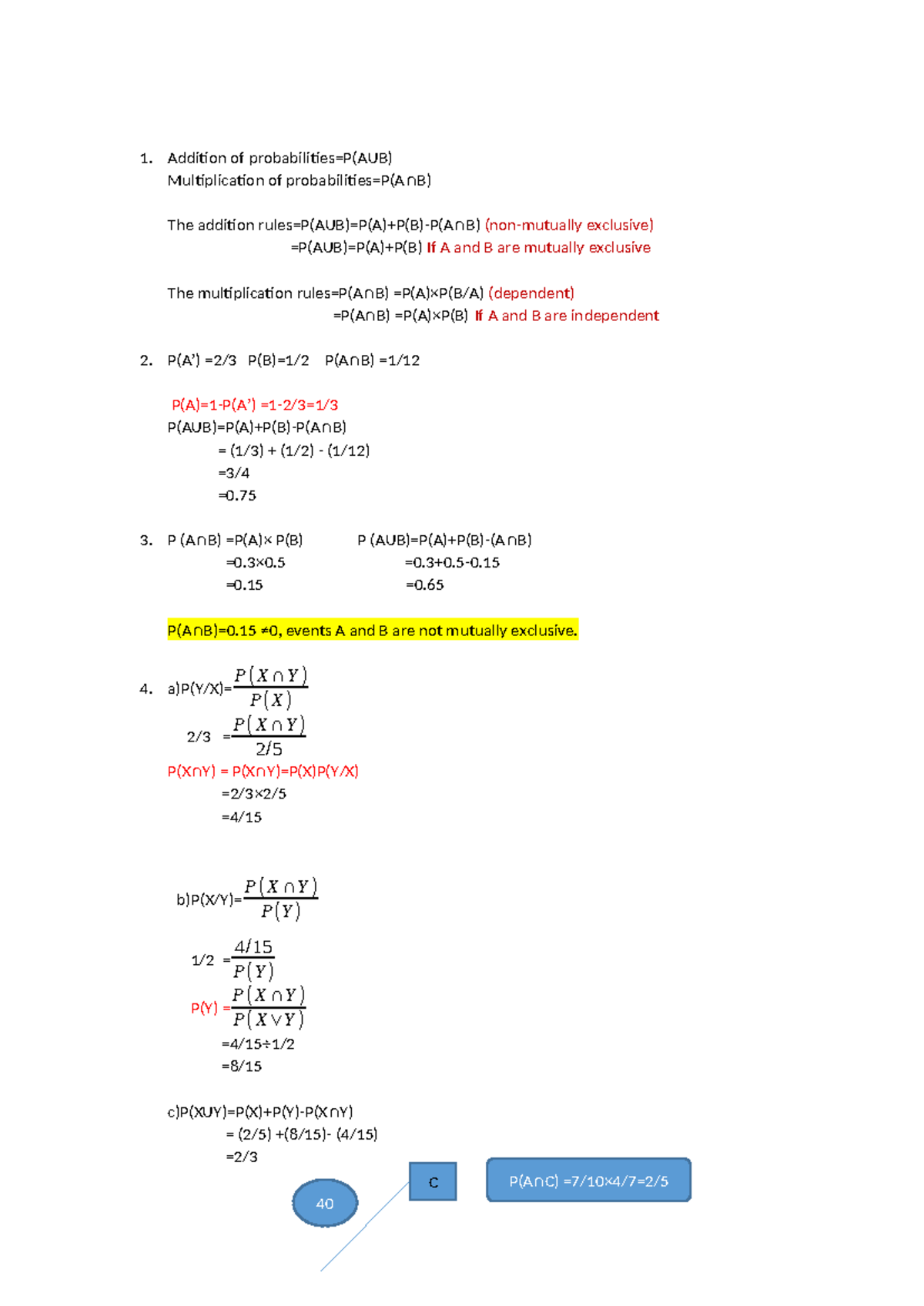 QS Tutorial 3 - Practical - Addition of probabilities=P(AUB ...