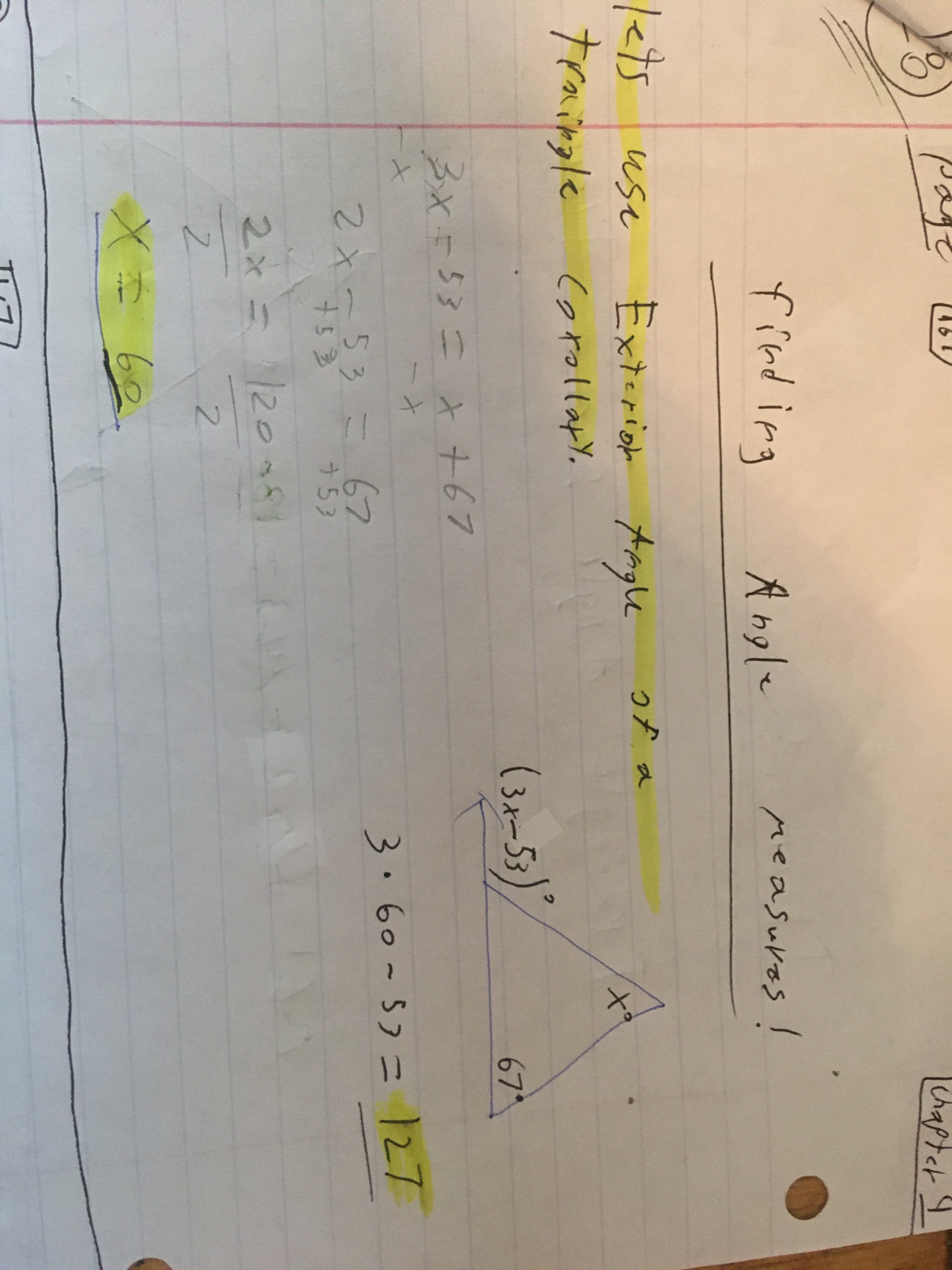 IMG 2442 - Some notes I made that summed up a good portion of geometry ...