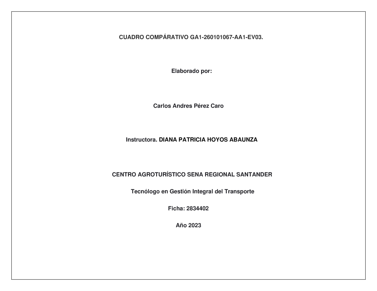 Cuadro Comparativo GA1-260101067-AA1-EV03 - CUADRO COMPÁRATIVO GA1 ...