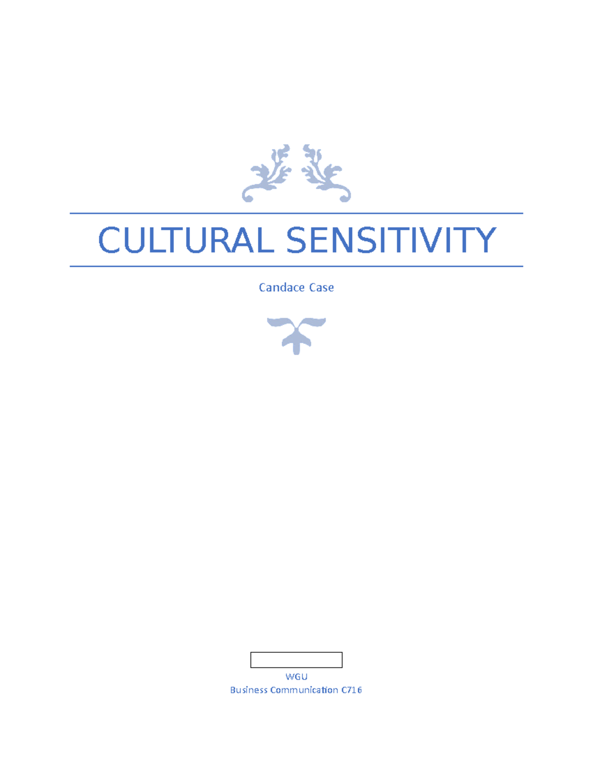 cultural sensitivity essay