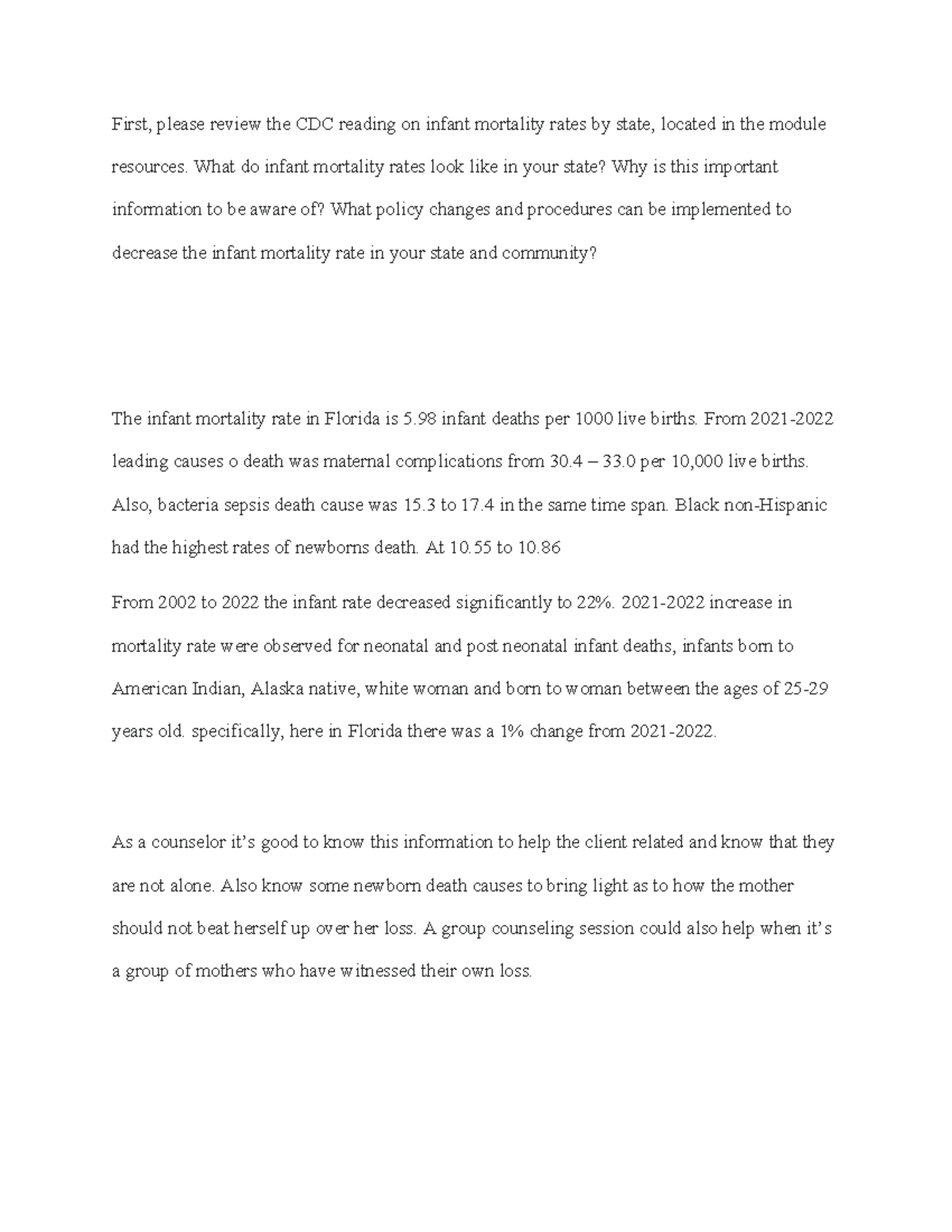 2-2 short paper vhild development week 2 - First, please review the CDC ...