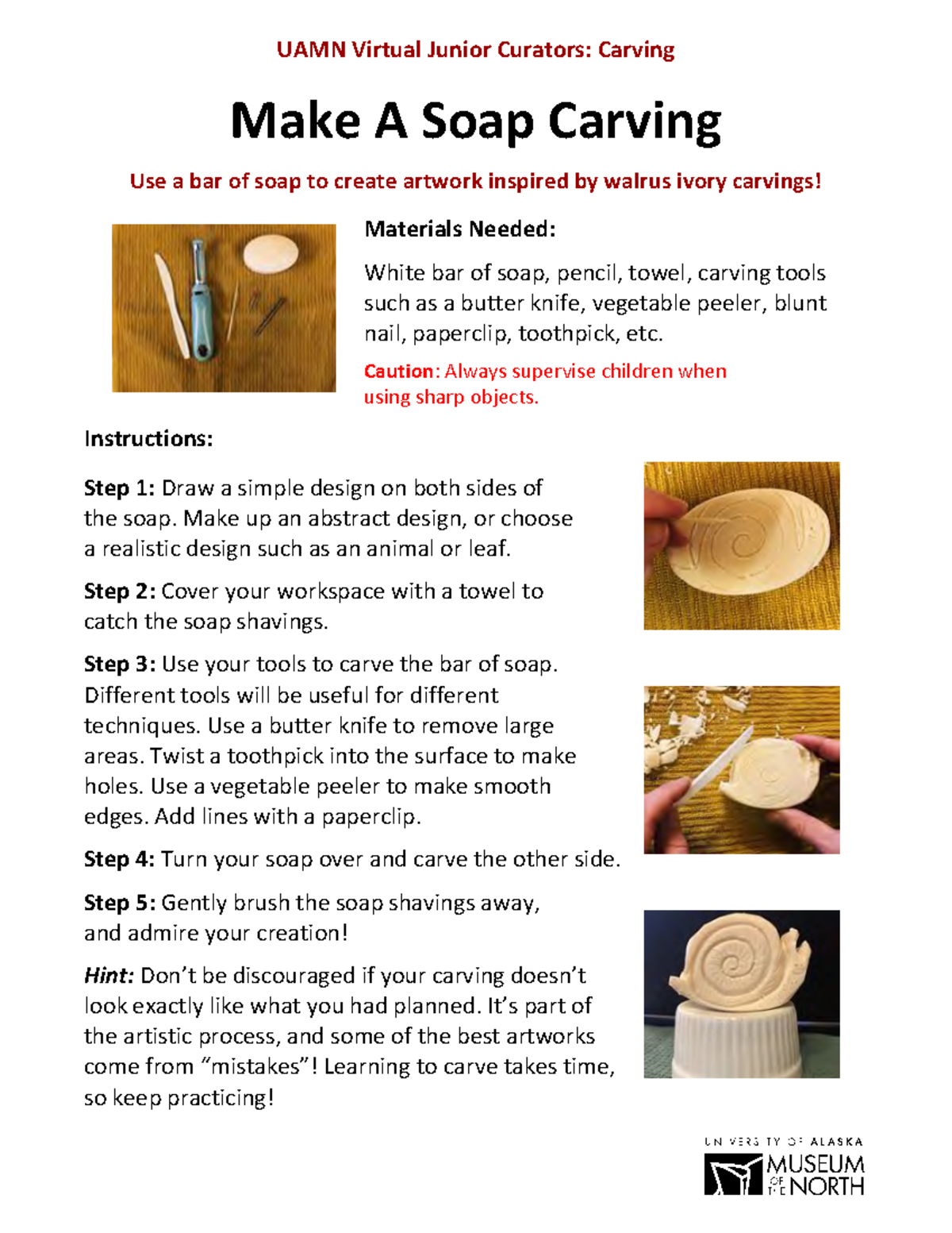 Make A Soap Carving Activity Accountancy Studocu