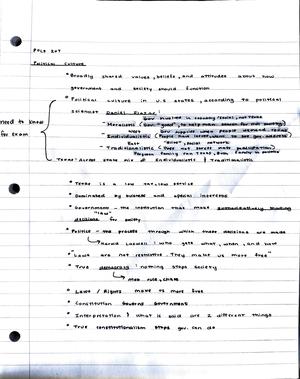 POLS207 Review Sheet 1 Spring 2024 - Tagged - POLS 207 State And Local ...