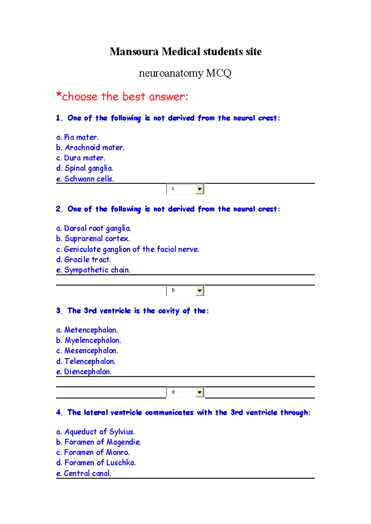 Neuroanatomy For Revision And Understanding In Different Levels Of ...