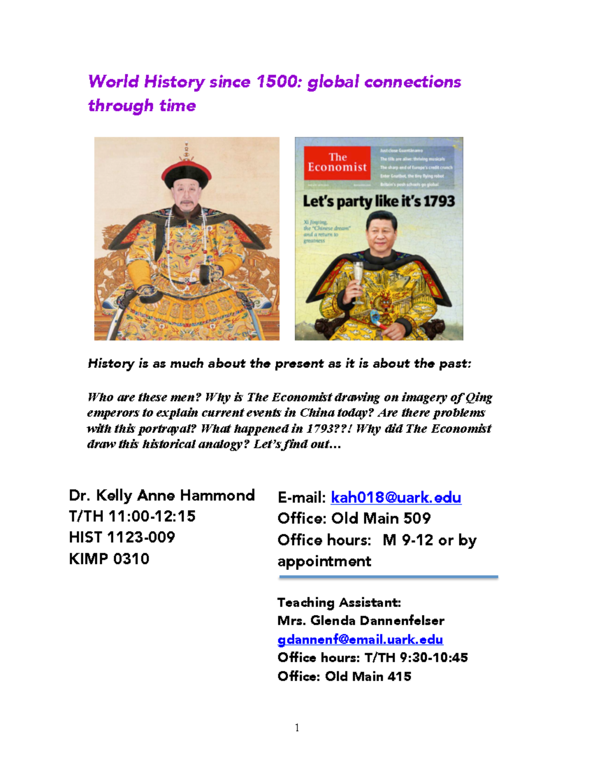 World History from 1500 World History since 1500 global connections through time History is