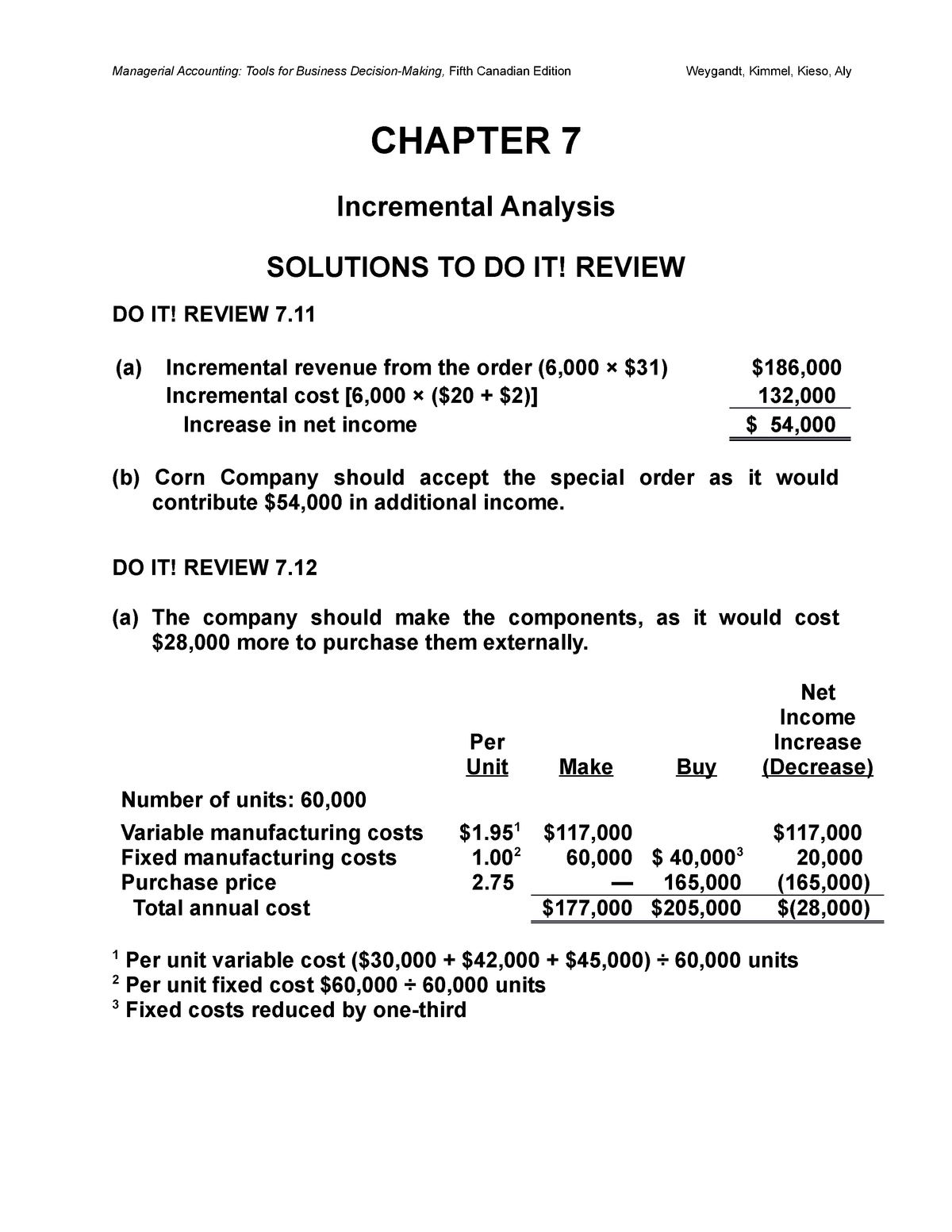 Chapter 7Selective Solutions - Managerial Accounting: Tools For ...