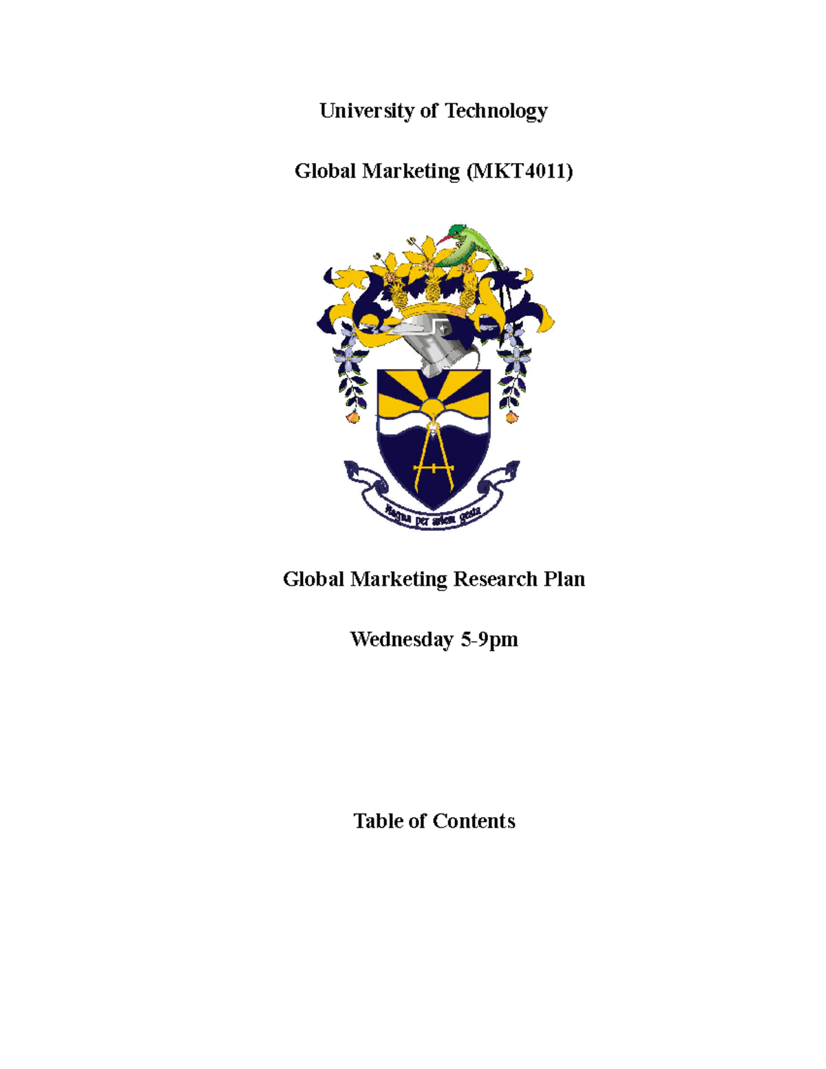 thesis on global marketing