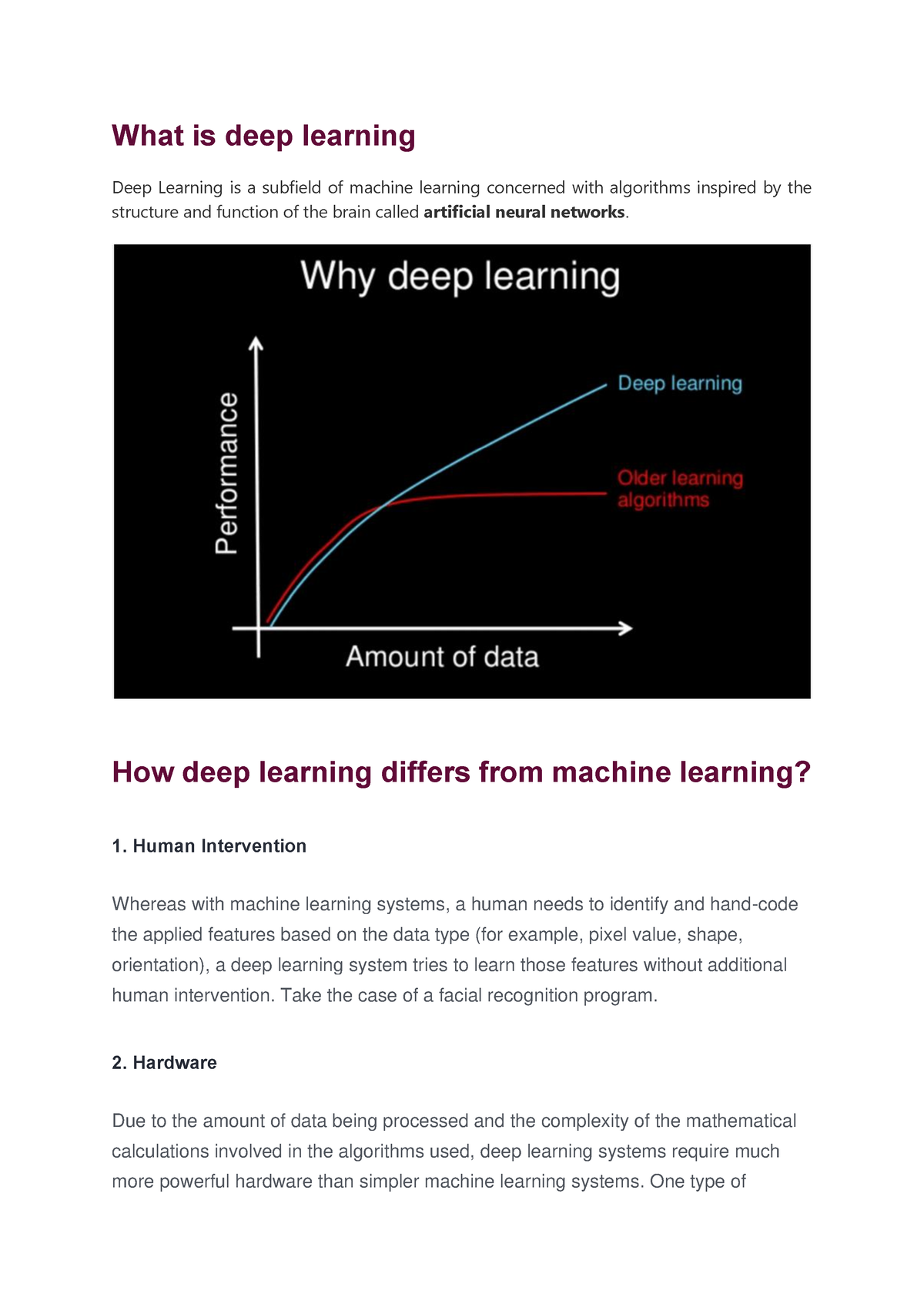 Dl Introduction Deep Learning Basics What Is Deep Learning Deep Learning Is A 7852