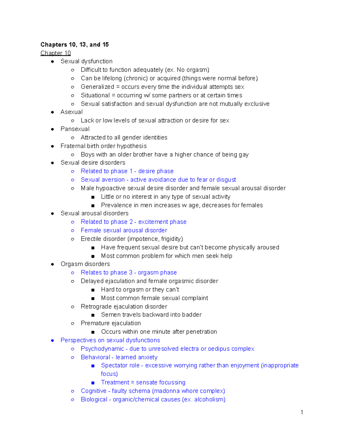 Psych 270 exam 4 exam 4 study guide Chapters 10 13 and 15