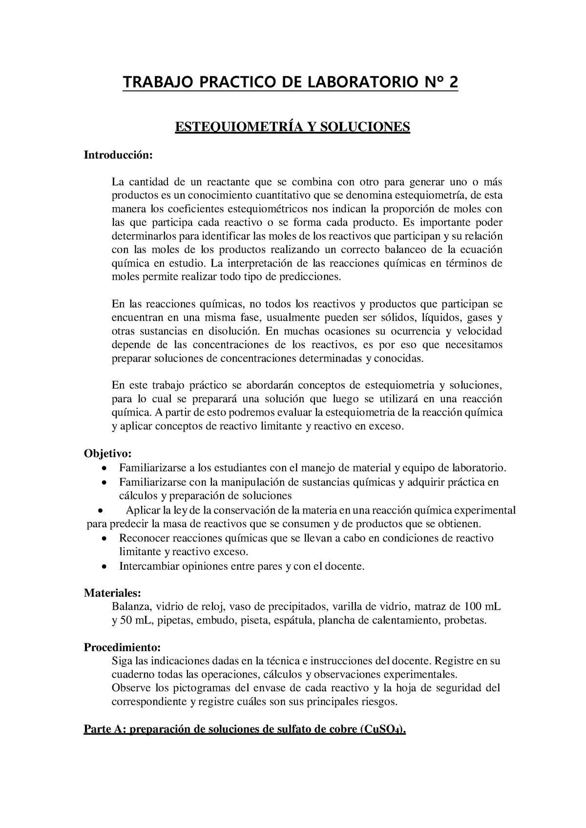 Tp Laboratorio N°2 Alexa Herrera 6 Trabajo Practico De Laboratorio Nº 2 EstequiometrÍa Y 0563