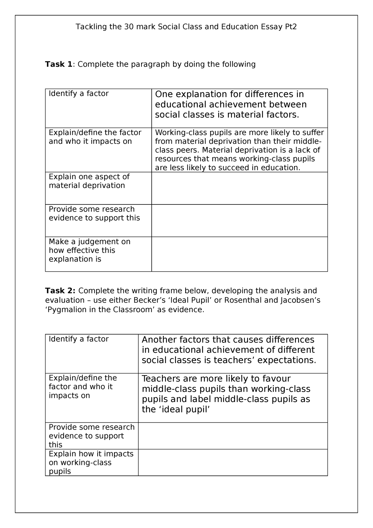 sociology marketisation 30 mark essay