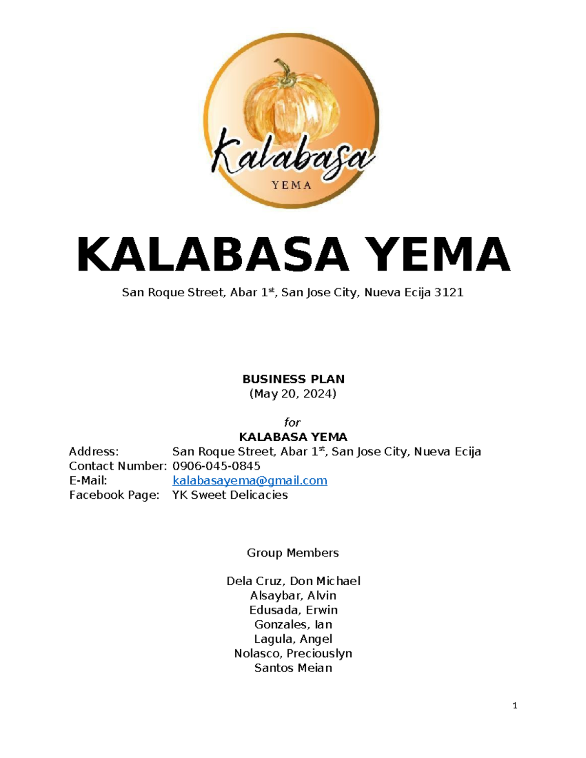 business plan on yema