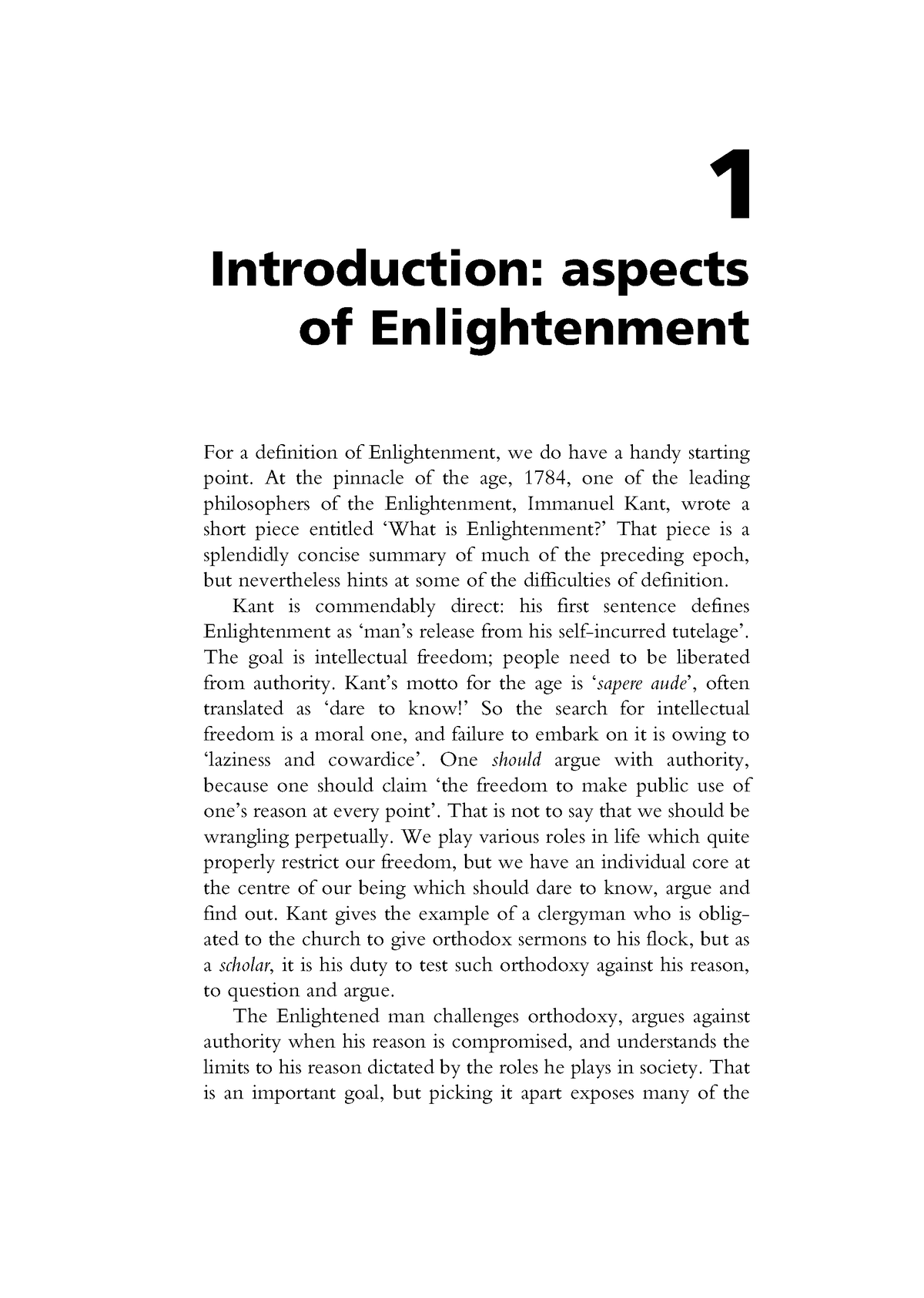 enlightenment essay introduction