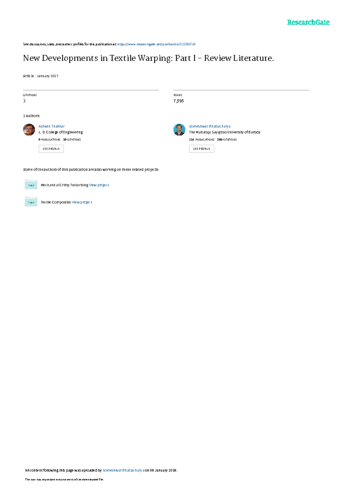 New Dev.PartI Yarn process warping and others See discussions