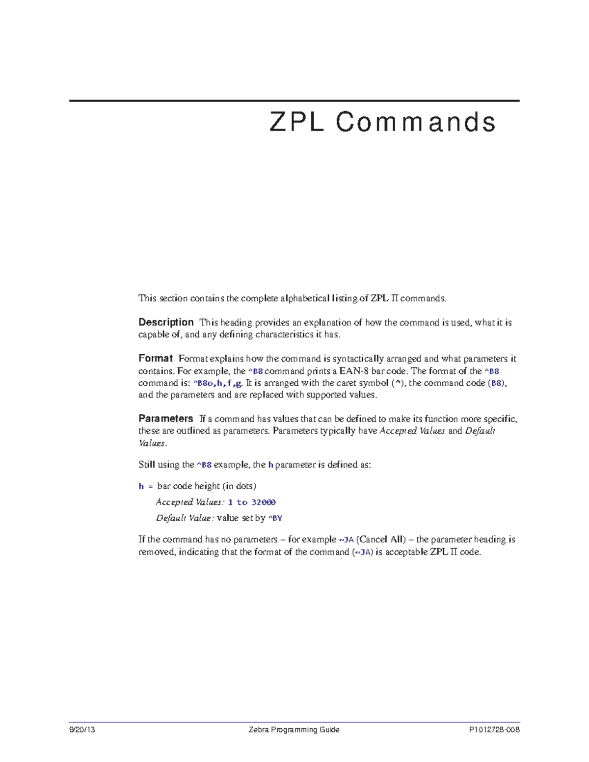 Zpl Exercises x bnbn hol bg 9/20/13 Zebra Programming Guide