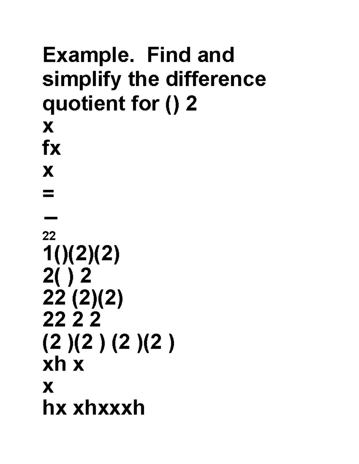 example-college-algebra-ii-example-find-and-simplify-the