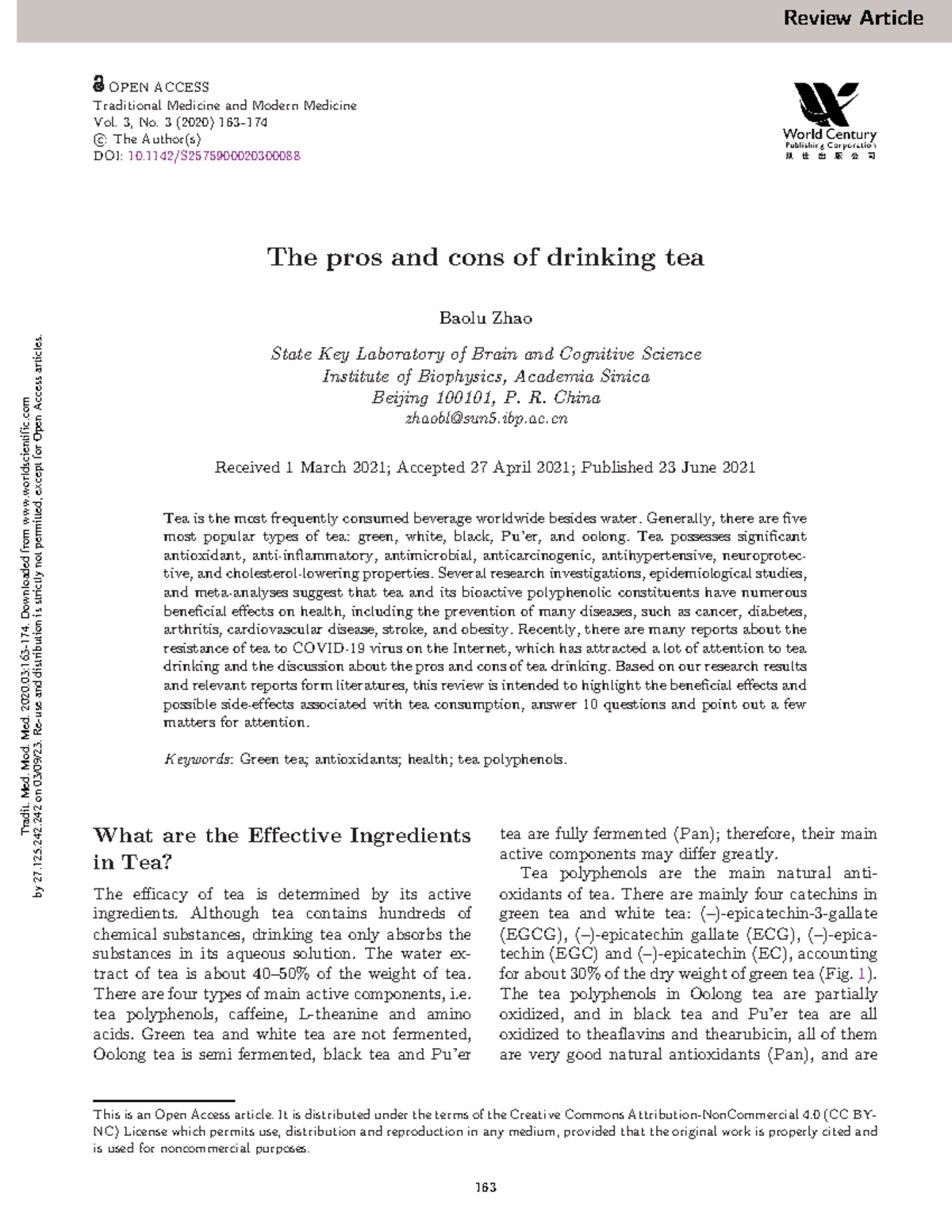 Proscons drinking tea RSP - The pros and cons of drinking tea Baolu ...
