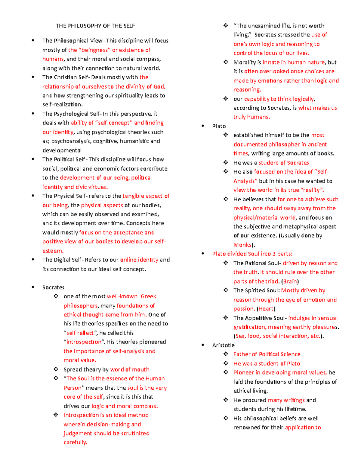 Uself- Reviewer - yes we - THE PHILOSOPHY OF THE SELF The Philosophical ...