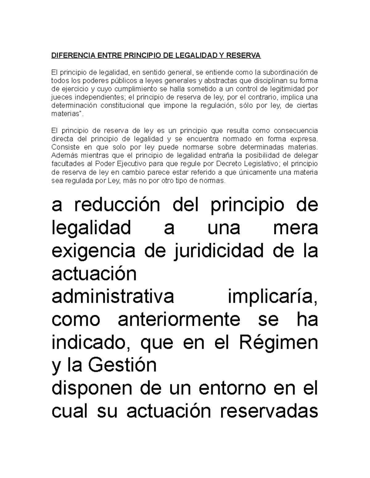 Diferencias Principio Legalidad Y Reserva Jorge Ojeda - DIFERENCIA ...