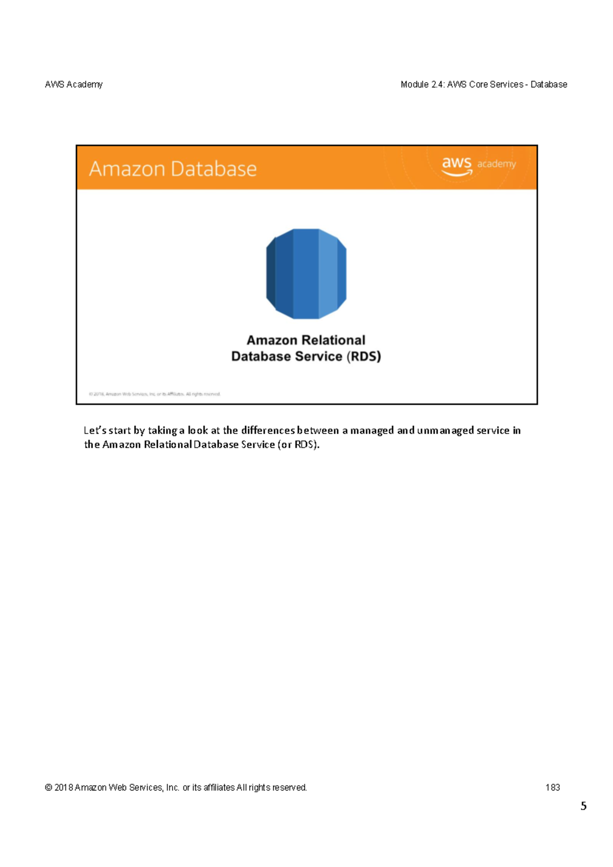15-AWS Database Service S, Amazon RDS (Relational Database Service)-20 ...