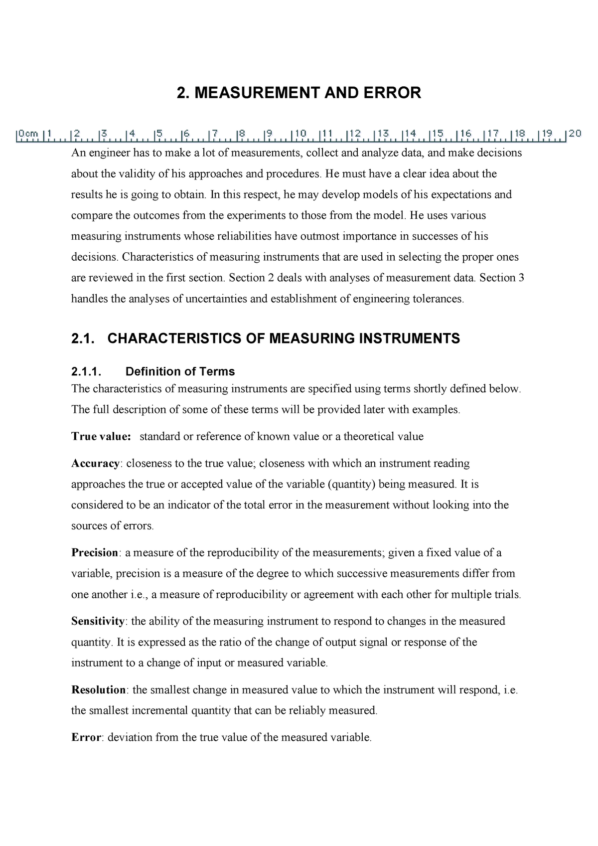 2 Measurement+and+Error - 2. MEASUREMENT AND ERROR An Engineer Has To ...