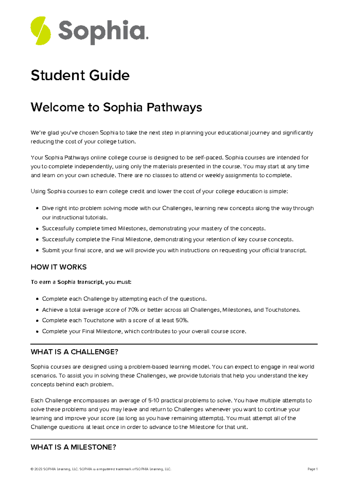 Student-guide - english notes - Student Guide Welcome to Sophia ...