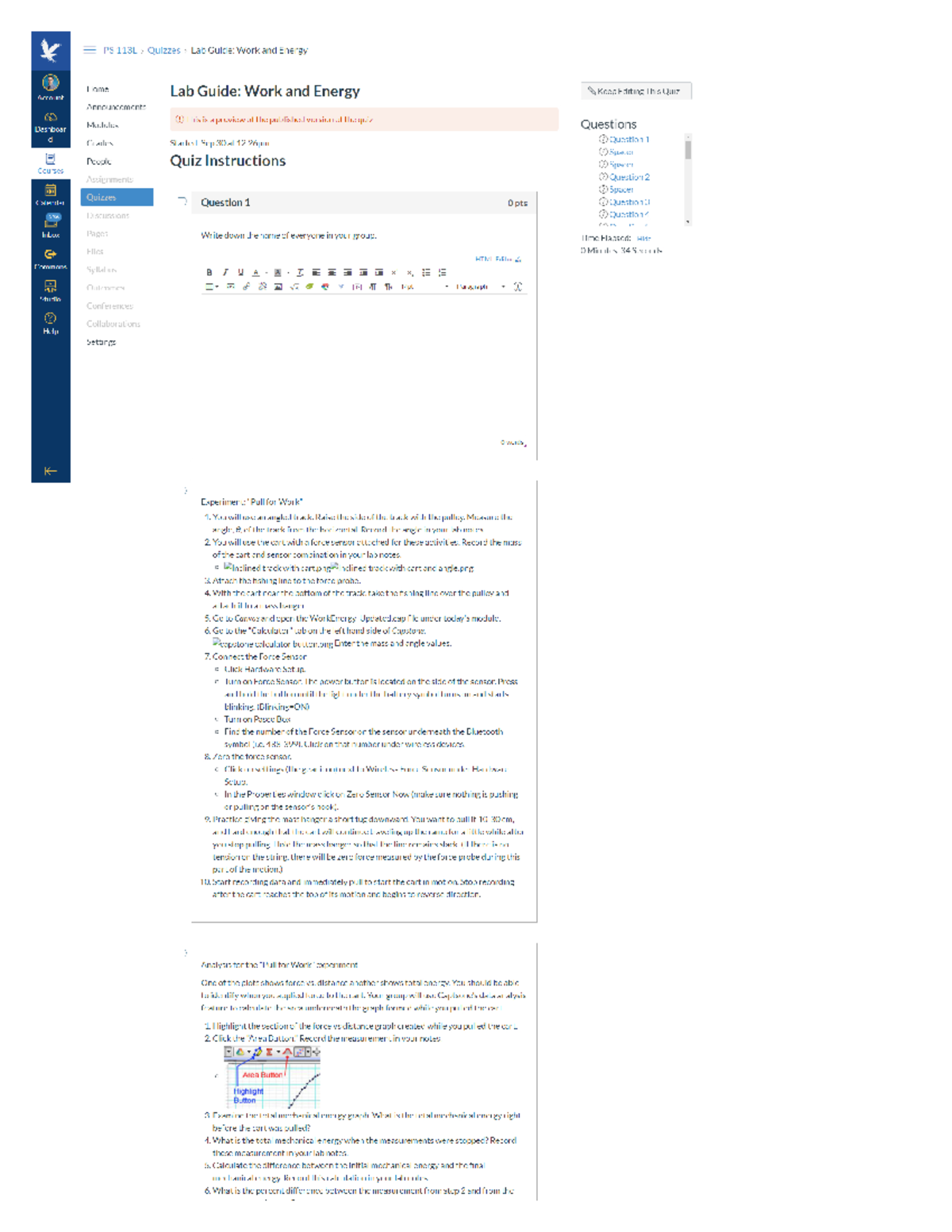 [Reference] Lab Guide Work and Energy PS113L Studocu