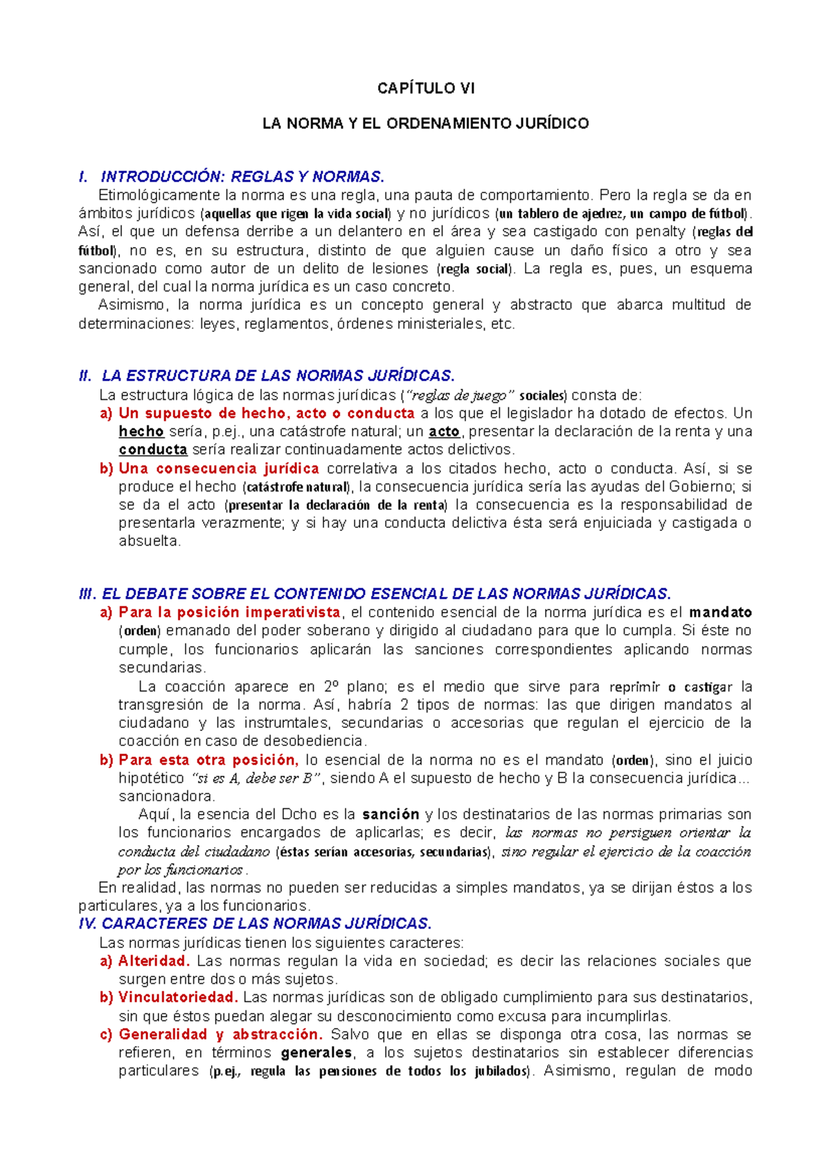 Resumen TEMA 6 A 11 Apuntes De Nociones Jurídicas - CAPÍTULO VI LA ...