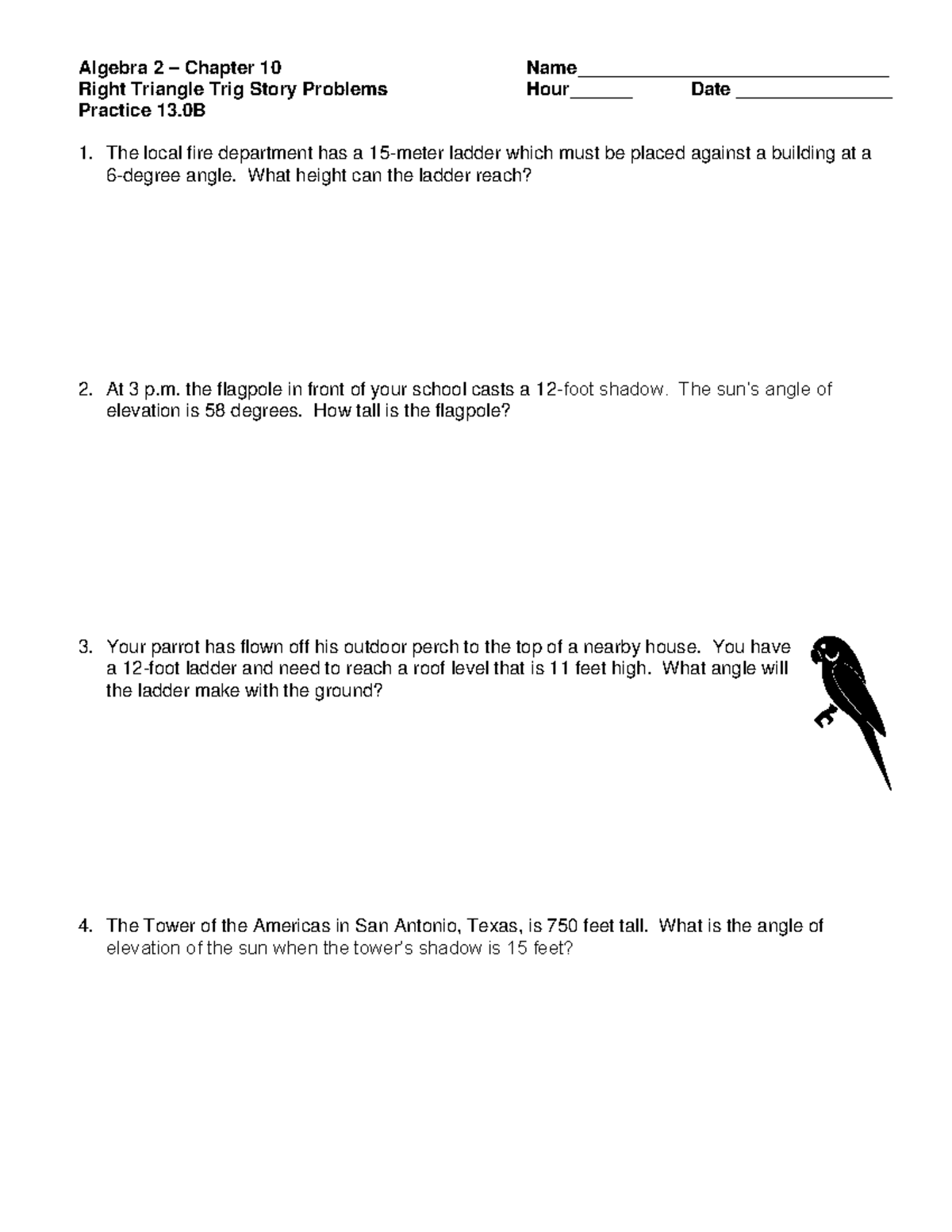 Practice+13.0B+Worksheet - Algebra 2 – Chapter 10 Name ...