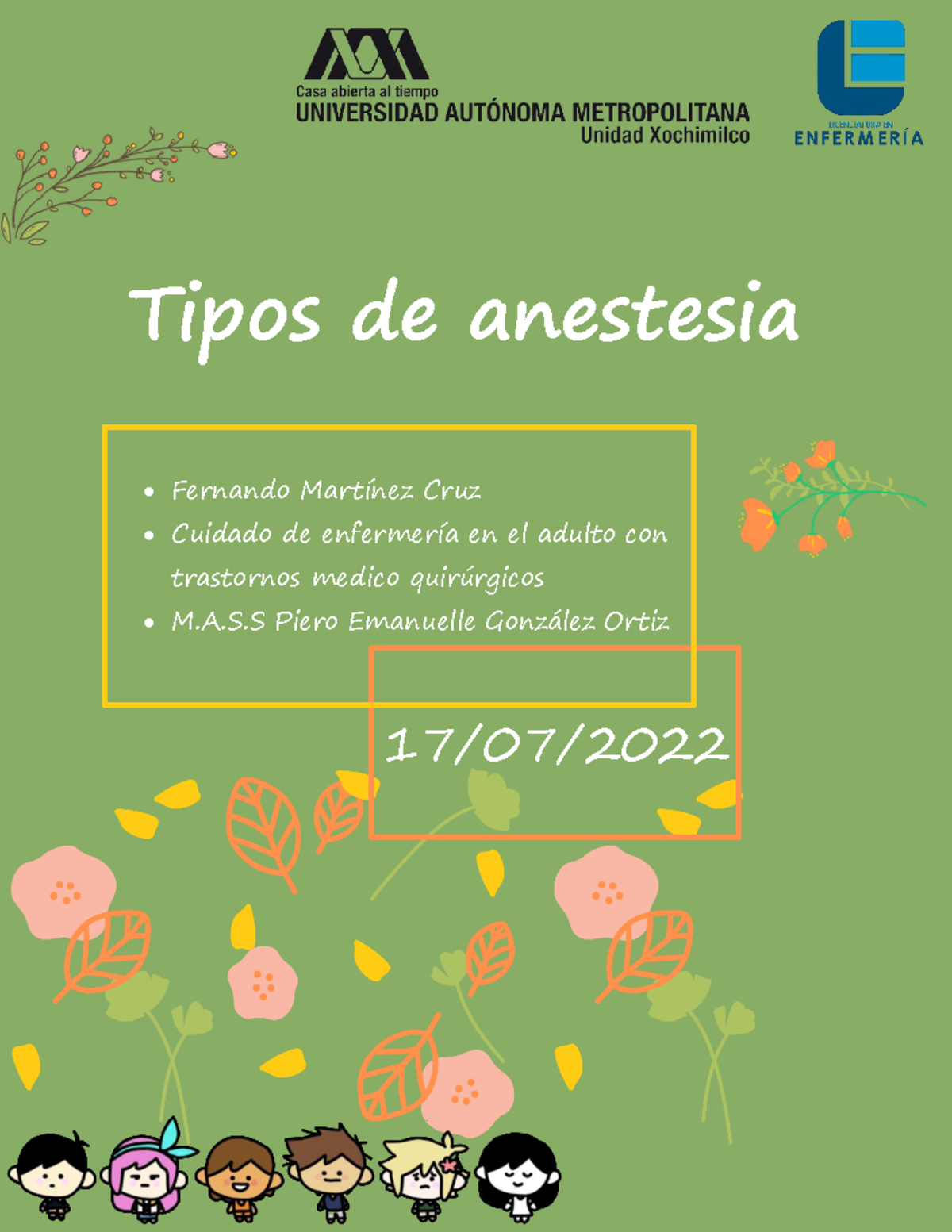 Tipos De Anestesia - Tipos De Anestesia Fernando Martínez Cruz Cuidado ...