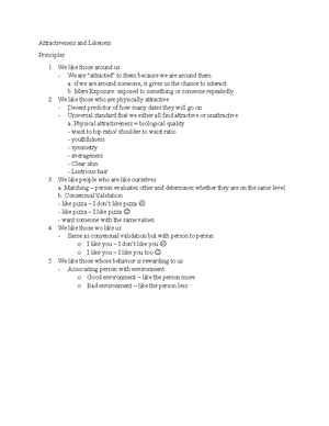PSY 250 Study Guide for Exam 2 - PSY 250 Study Guide for Exam 2 ...