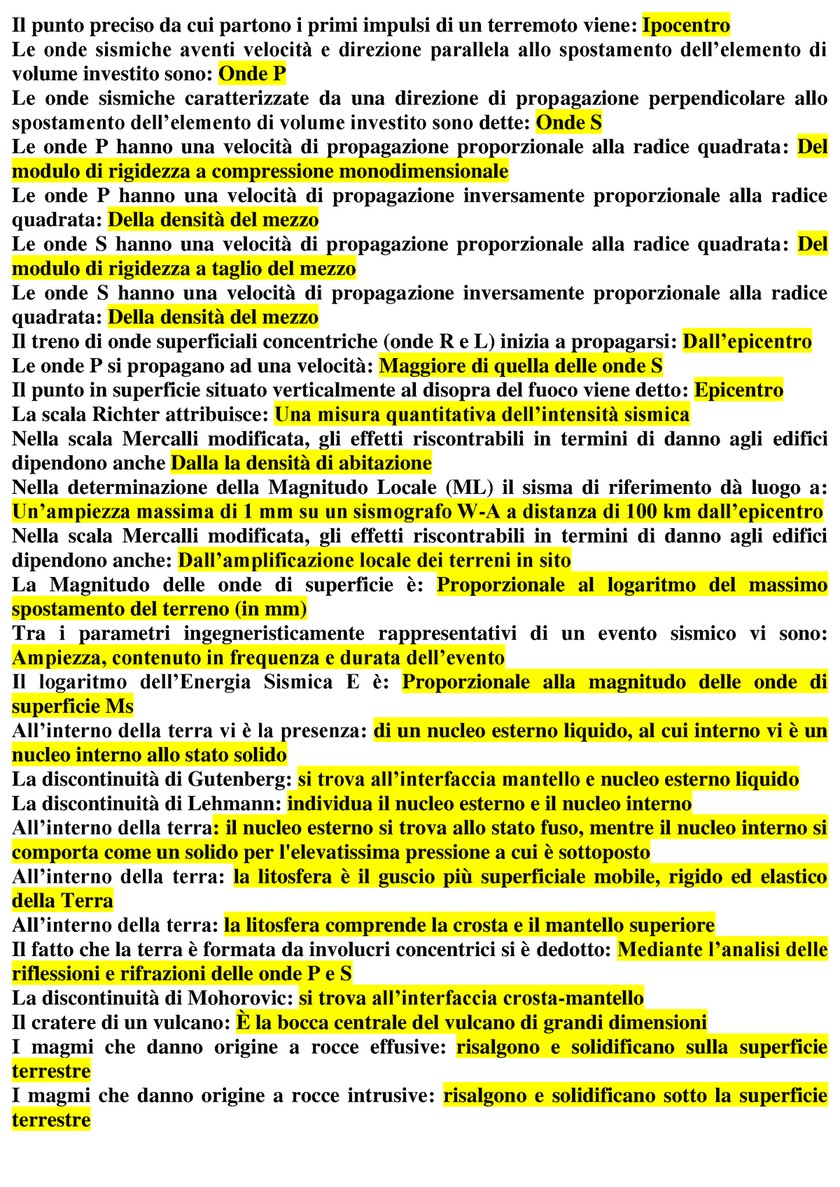 Paniere Di Geologia Saluti Il Punto Preciso Da Cui Partono I Primi Impulsi Di Un Terremoto 9051