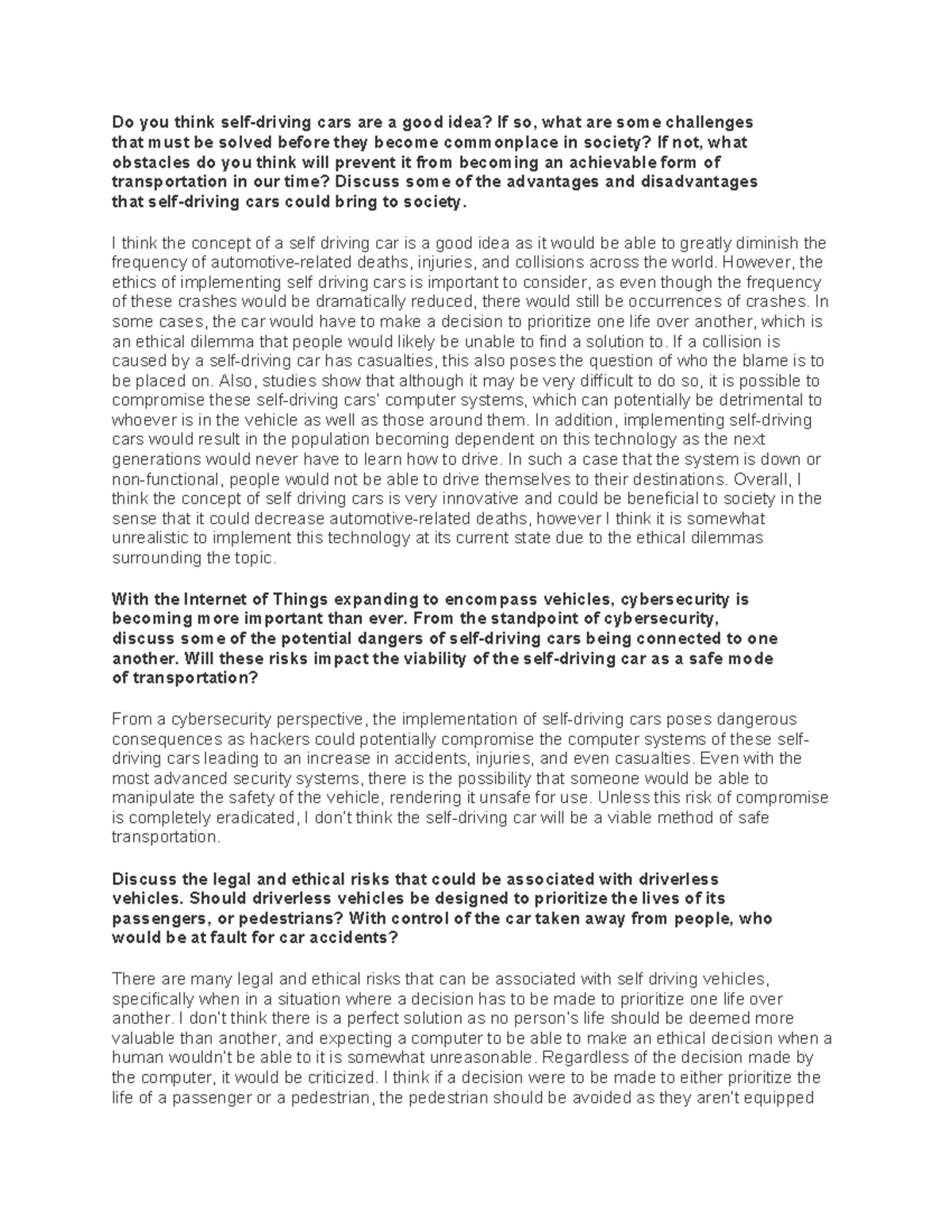 Graded discussion 1 discussion board assignment Cis1000 U of G