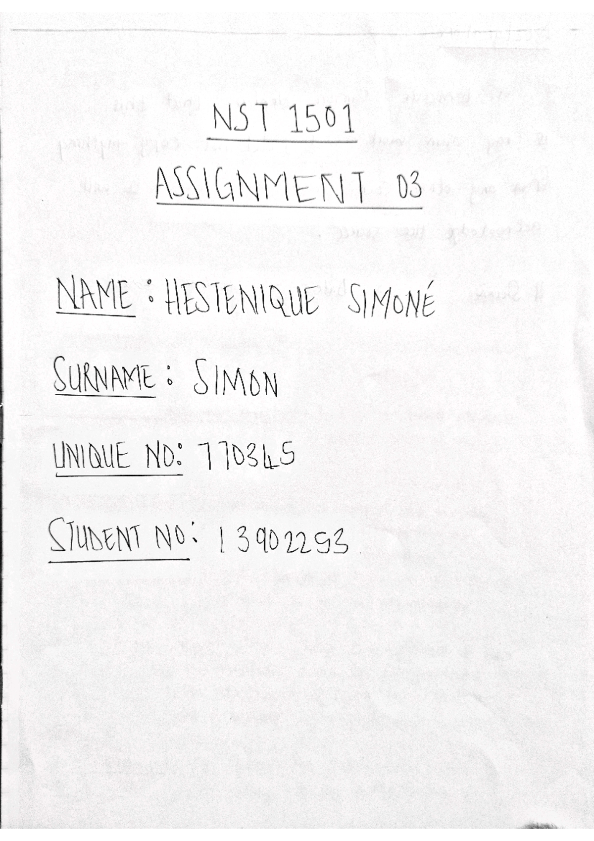 Assignment 03 Nst1501 Nst1501 Studocu Assignment 03 Nst1501 Nst1501 Studocu