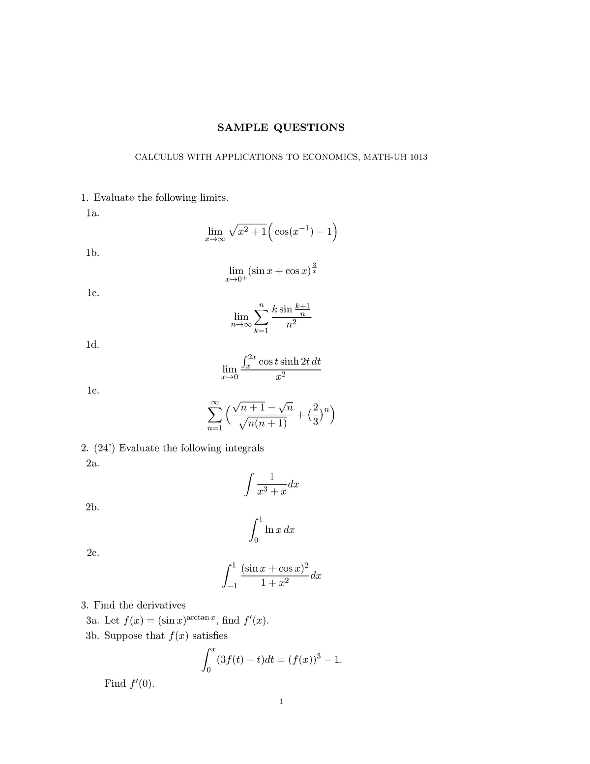 calculus-final-sample-sample-questions-calculus-with-applications-to