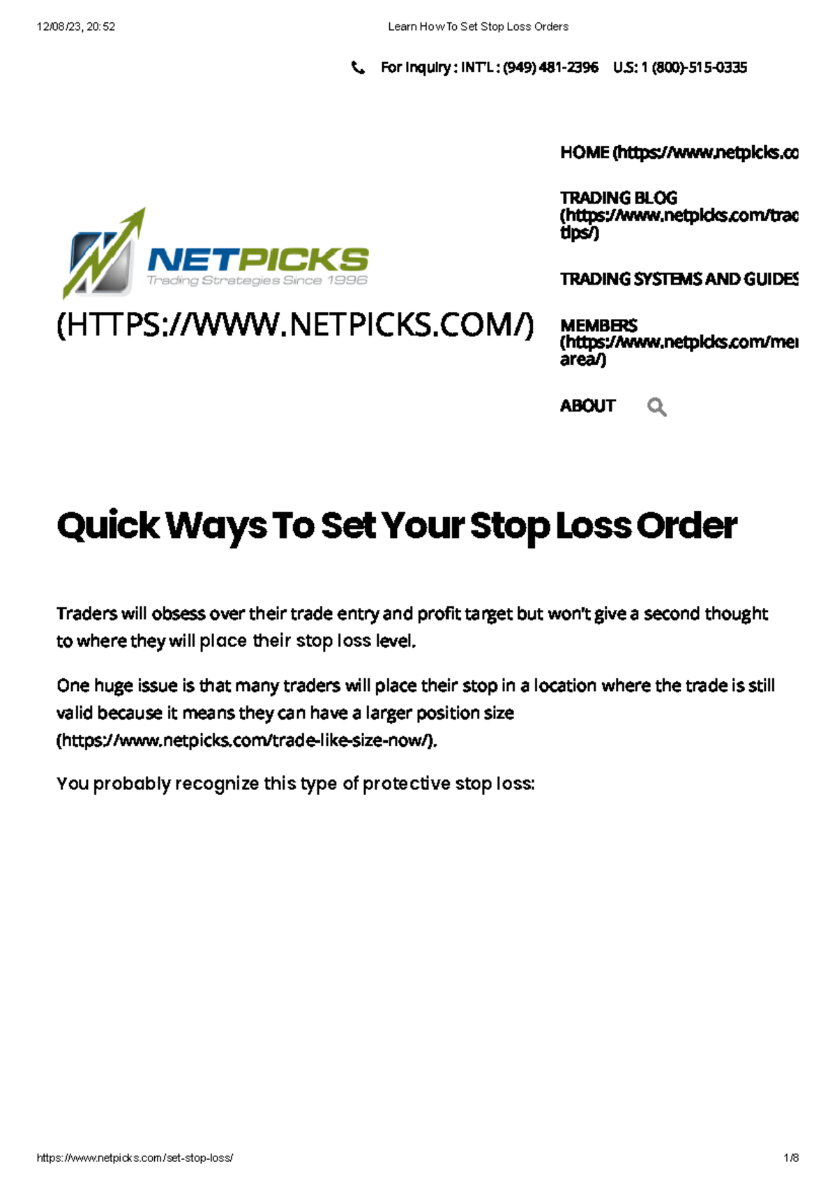 How To Set A Stop Loss On Thinkorswim - 2anvjts