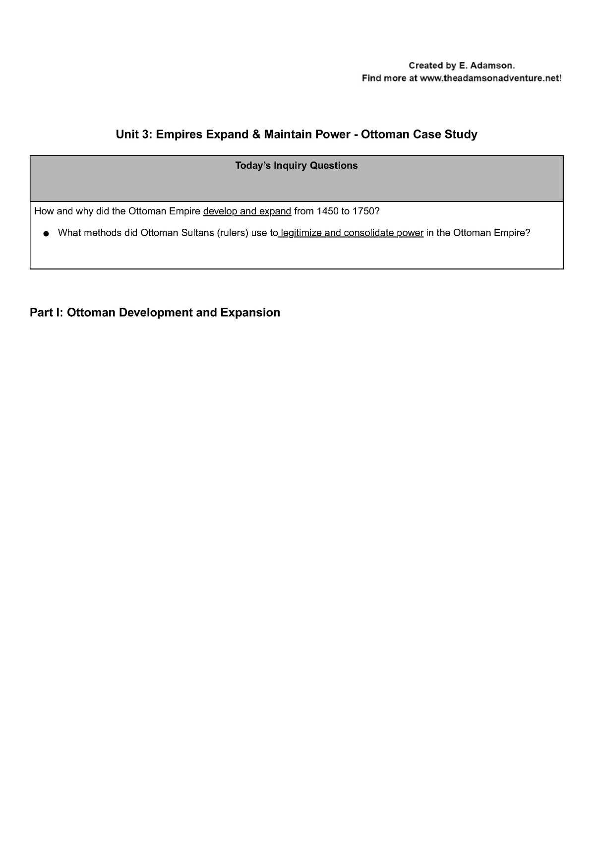 unit 3 ottoman empire case study (student handout)