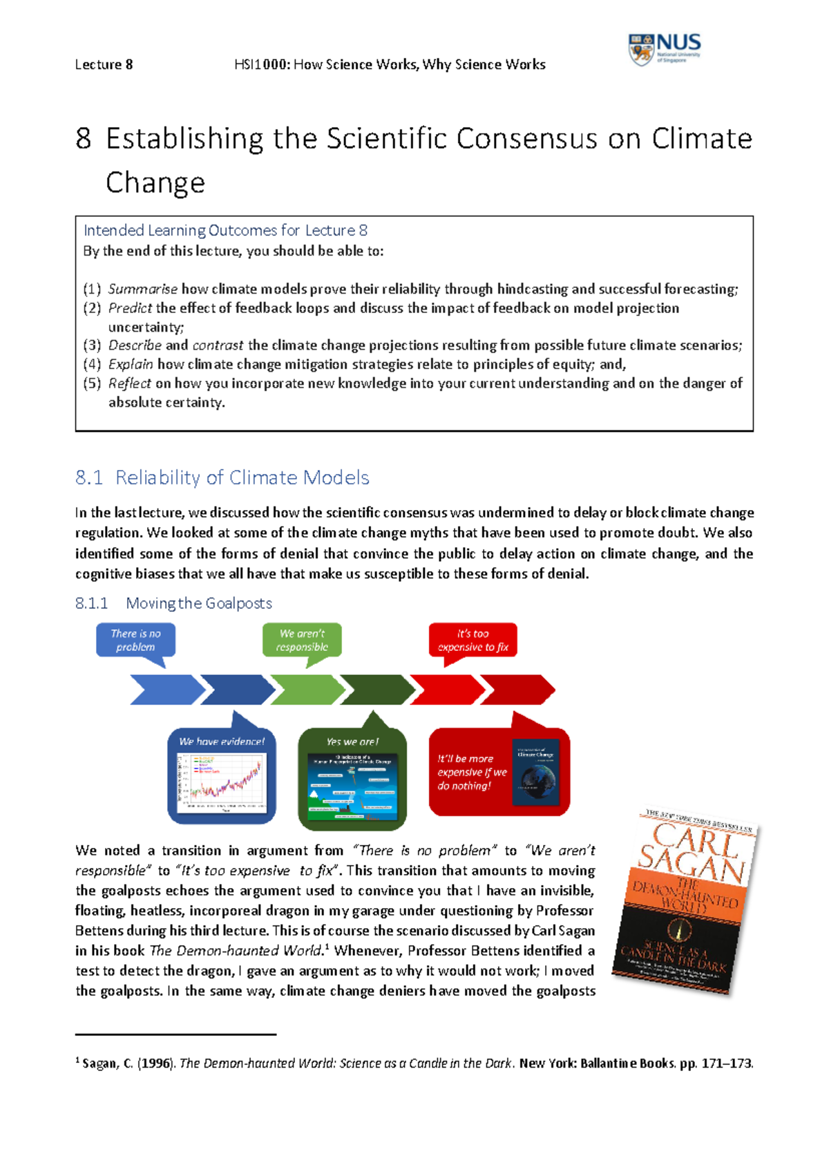 L08 Detailed Notes - 8 Establishing the Scientific Consensus on Climate ...