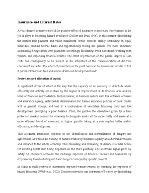 The Macroeconomic Role of Insurance - The Macroeconomic Role of ...
