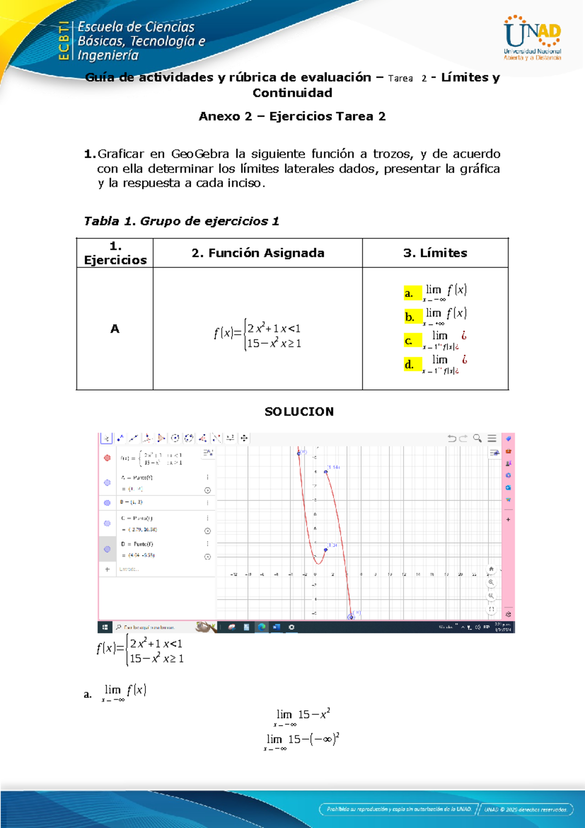 Anexo 2 - Ejercicios Tarea 2 - Guía De Actividades Y Rúbrica De ...