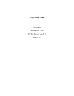 Module 3 Checklist - Module 3 Checklist: Module Introduction: a. Read ...
