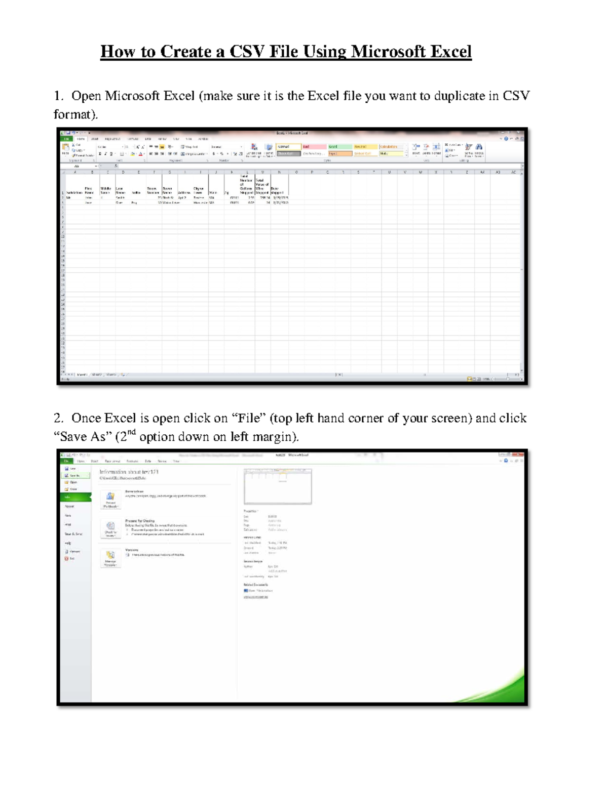 Howto CSV - just for download - How to Create a CSV File Using ...