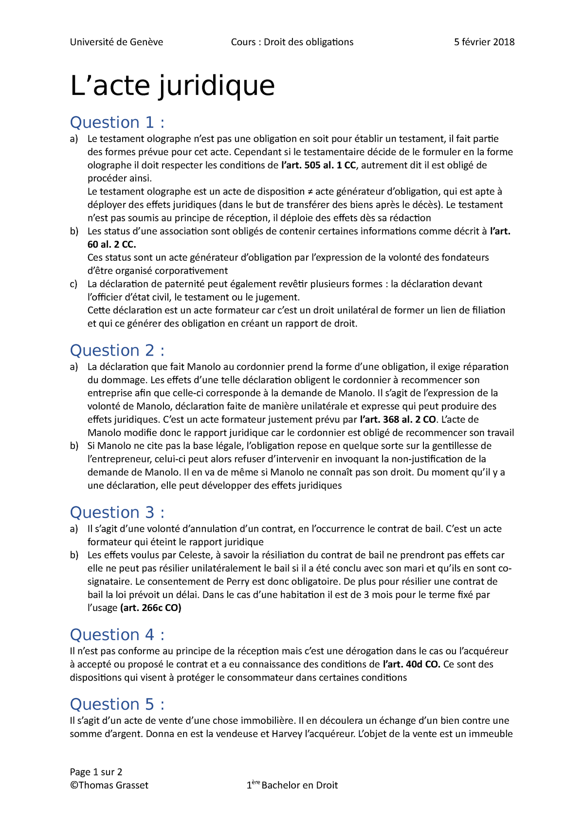 acte juridique dissertation pdf