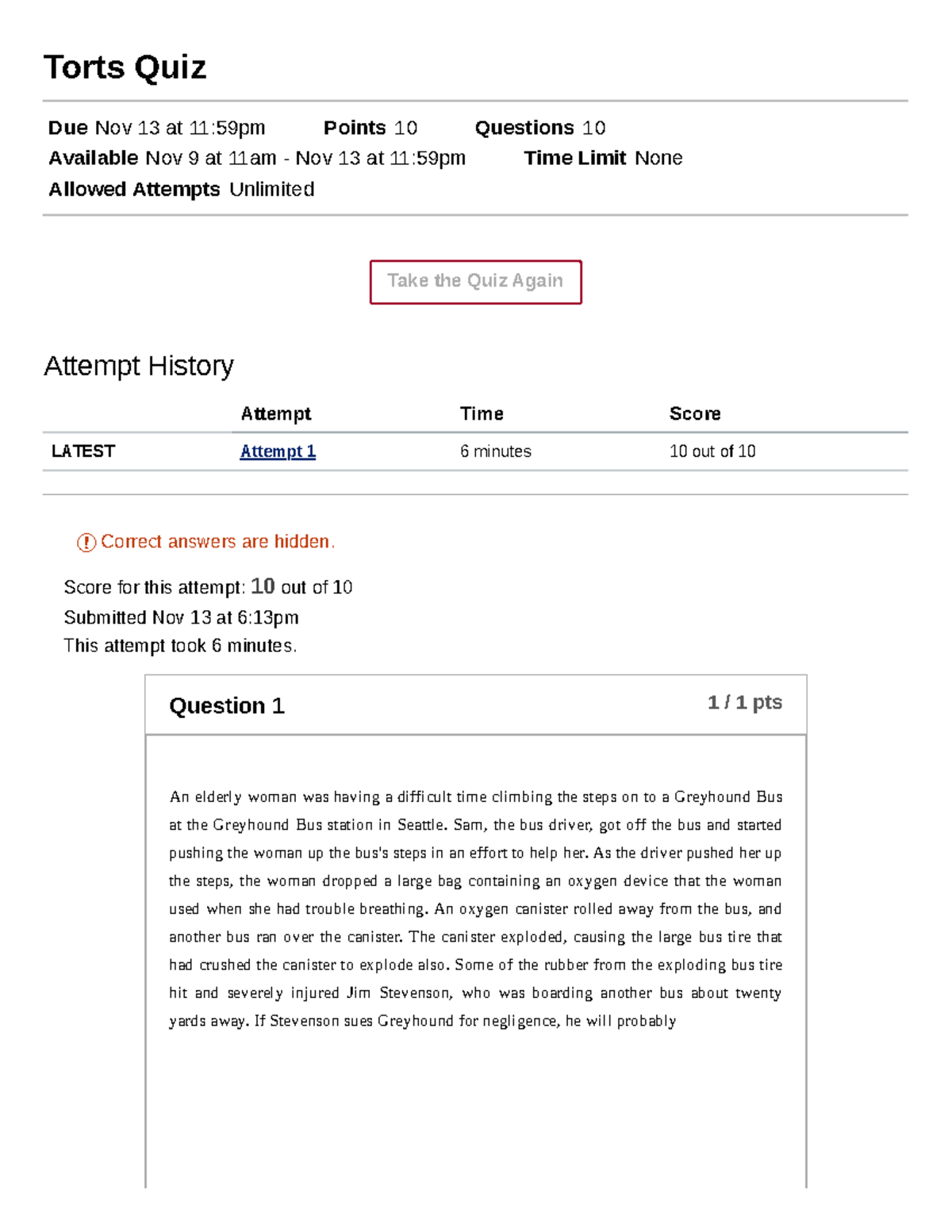 Printable Torts Flash Cards