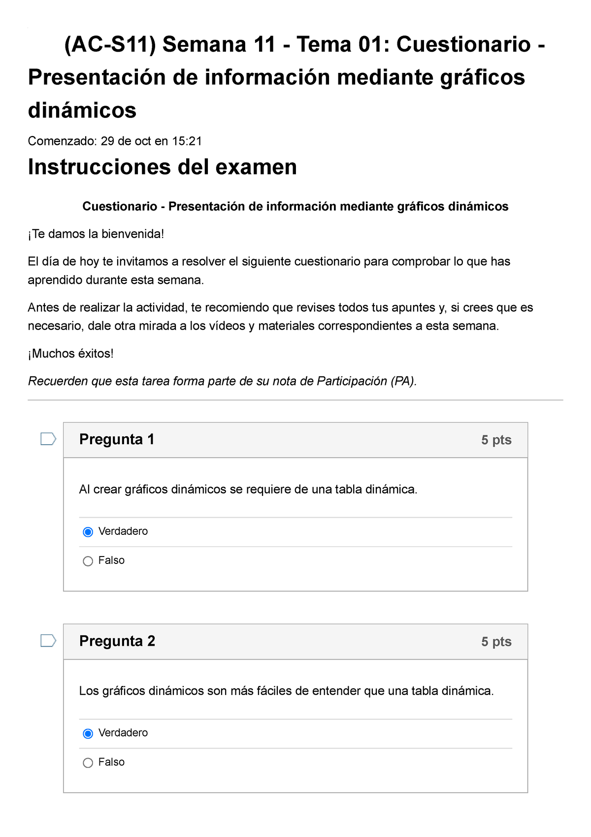 Examen 🔴 (AC-S11) Semana 11 - Tema 01 Cuestionario - Presentación De ...