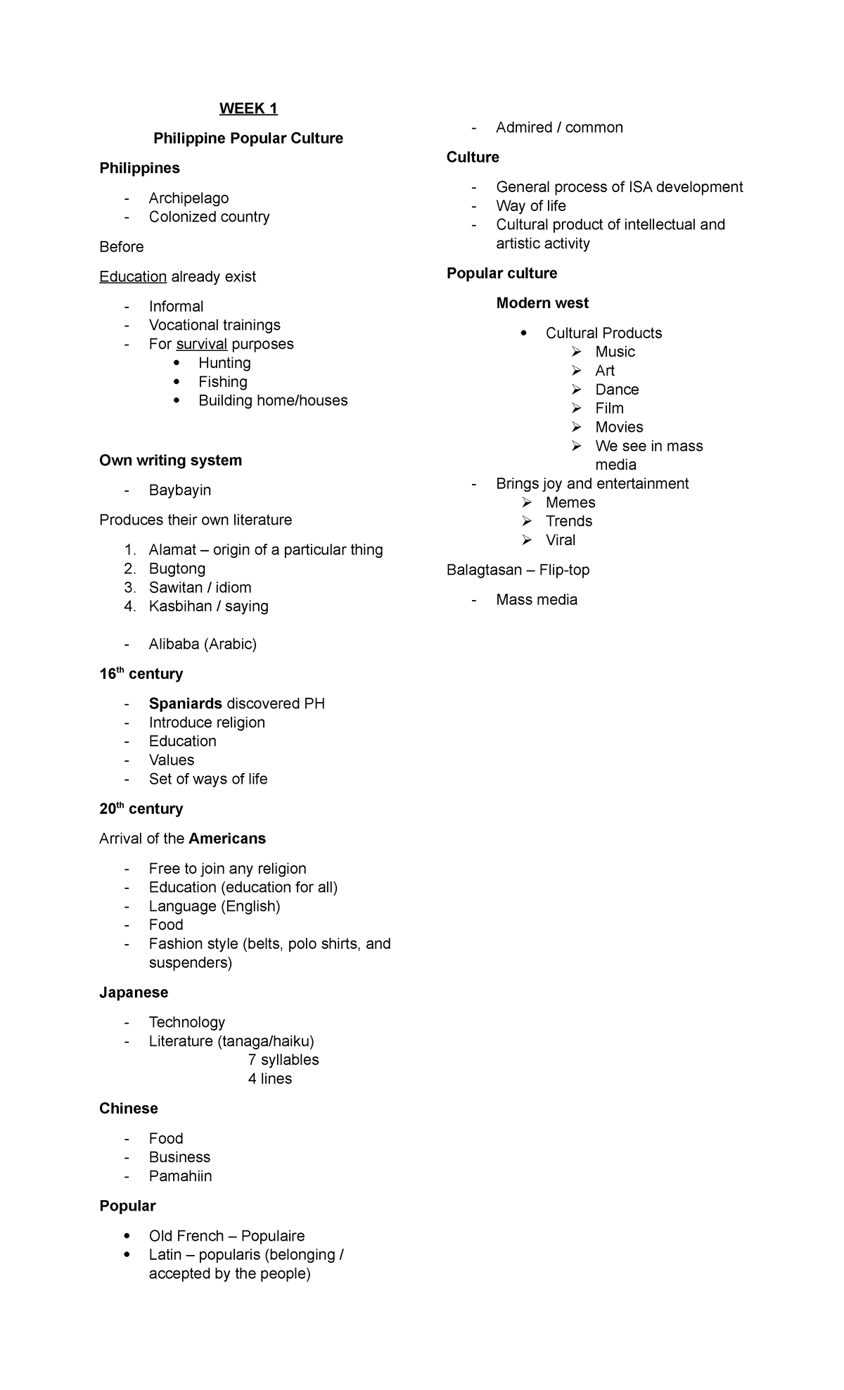 notes-wew-week-1-philippine-popular-culture-philippines-archipelago