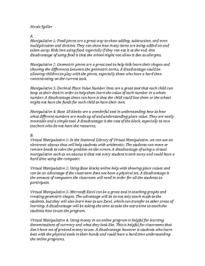 Math Lesson Plan - Elementary Mathematics Methods- C109 Task A. 1. Base ...